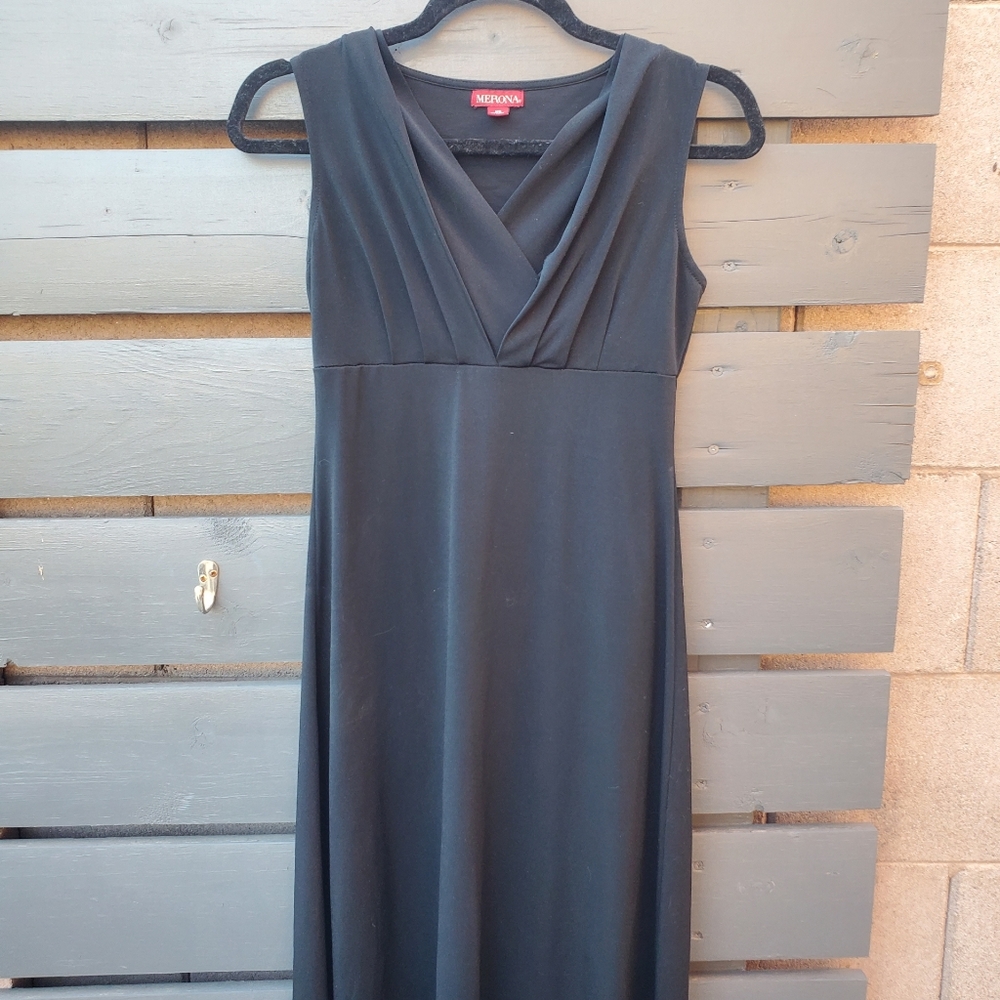 Merona Black Midi Dress (X-Small)